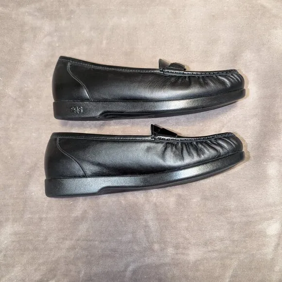 SAS JEWEL Tripad Comfort Black Loafer Shoes Size 9.5 WW
