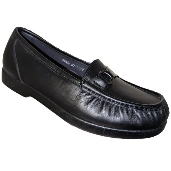 SAS JEWEL Tripad Comfort Black Loafer Shoes Size 9.5 WW