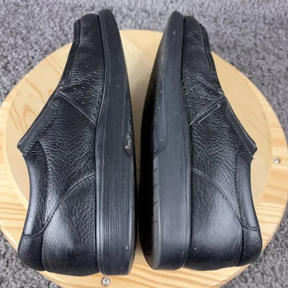 SAS Side Gore Dress Shoe Mens Size 11.5 Black Leather Loafer Tripad Made in USA