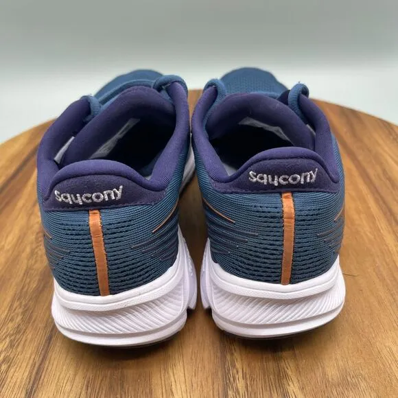 Saucony Ride 14 Shoes Womens Size 7.5 Blue Road Running Comfort Walking Sneakers