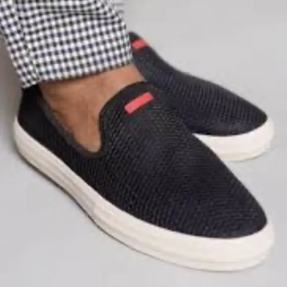 SAVALE GLOVER BLACK MESH SLIP ON SHOES SIZE 12