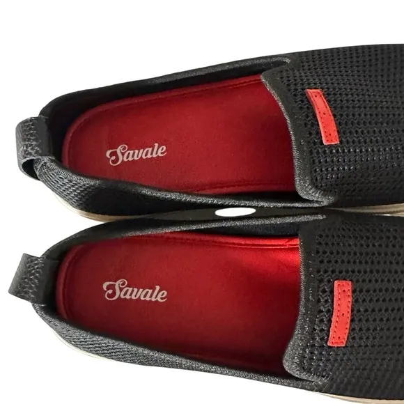 SAVALE GLOVER BLACK MESH SLIP ON SHOES SIZE 12