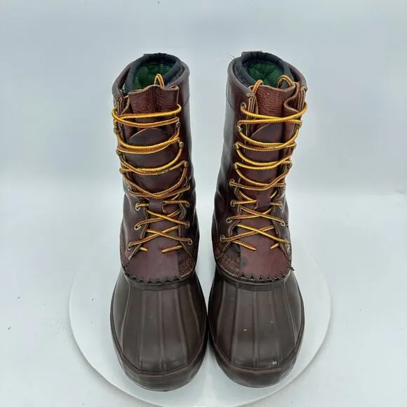 Schnee's Men Size 6 Black Brown Leather Insulated Winter Western Pac Boot