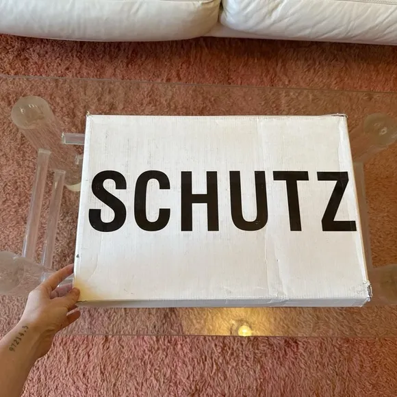 SCHUTZ tall black leather boots