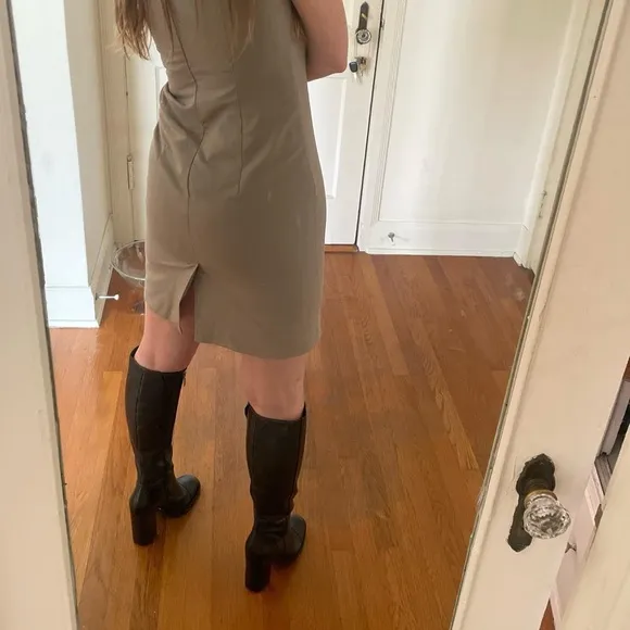 SCHUTZ tall black leather boots