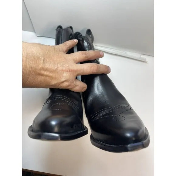 SCHUTZ Zachy Short Wester Bottie Boots In Black Sz 7 New