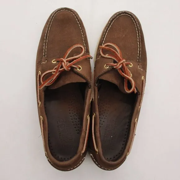 Sebago Docksides Men's Size 11 M Brown Suede Leather Boat Shoes