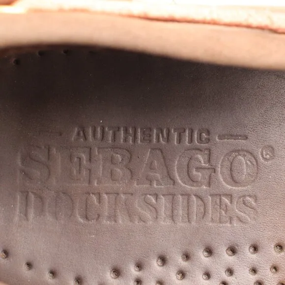 Sebago Docksides Men's Size 11 M Brown Suede Leather Boat Shoes