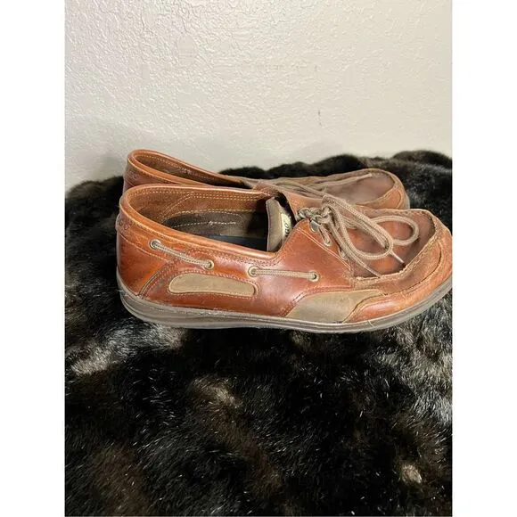 Sebago leather loafers dock boat shoes 14