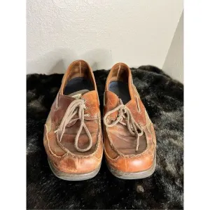 Sebago leather loafers dock boat shoes 14