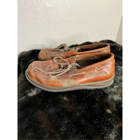Sebago leather loafers dock boat shoes 14