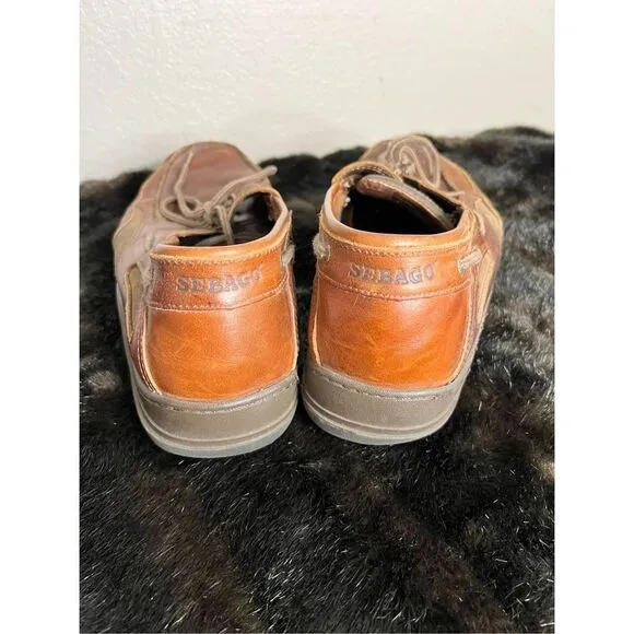 Sebago leather loafers dock boat shoes 14