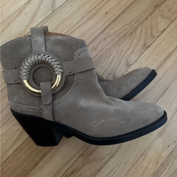 See By Chloe Tan Ankle Boots with Western Flair