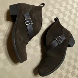 short boots wright belted Suede 1014184 2” Heel