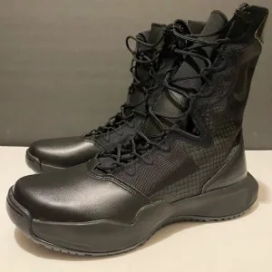 Size 10 Men’s Nike Triple Black Military Boots SFB New