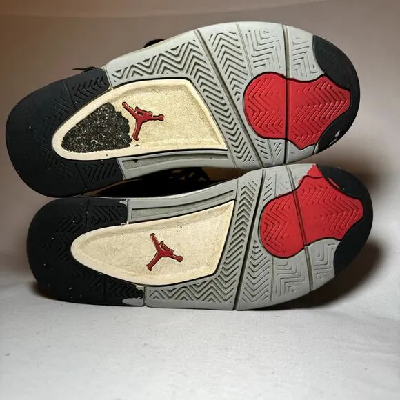 Size 5.5 - Nike Air Jordan 4 Retro SE GS Black Canvas Men's Shoes
