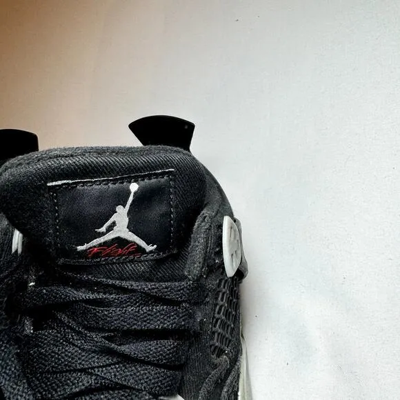 Size 5.5 - Nike Air Jordan 4 Retro SE GS Black Canvas Men's Shoes