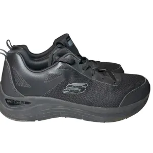 Skechers Arch Comfort Walking Shoes Sneakers Cushioned Black