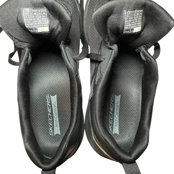 Skechers Arch Comfort Walking Shoes Sneakers Cushioned Black