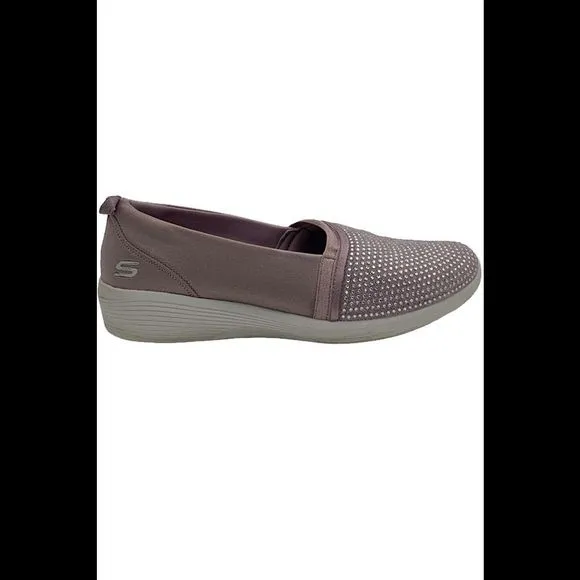 Skechers Arya Sparkle Slip On Shoes Lavender - Medium