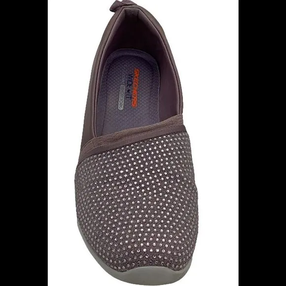 Skechers Arya Sparkle Slip On Shoes Lavender - Medium