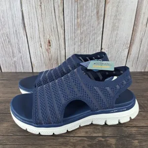 Skechers Cali Flex Appeal 4.0 Boldest Slingback Sandals Women's Sz 7 Navy (NWT)