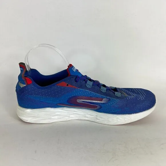 Skechers Go Run 5 Boston Sneaker Mens 11.5 Blue Lace Up Quick-Fit Athletic Shoes
