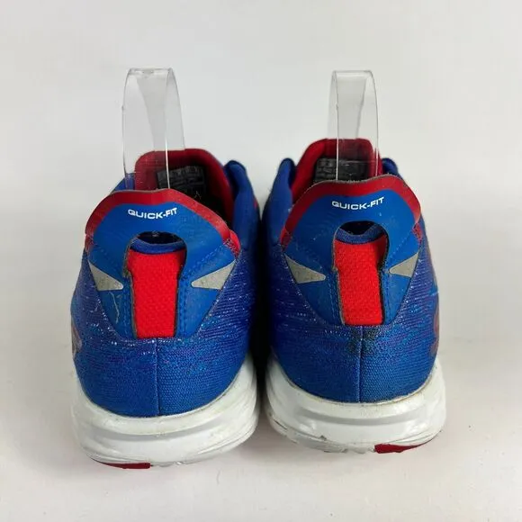 Skechers Go Run 5 Boston Sneaker Mens 11.5 Blue Lace Up Quick-Fit Athletic Shoes