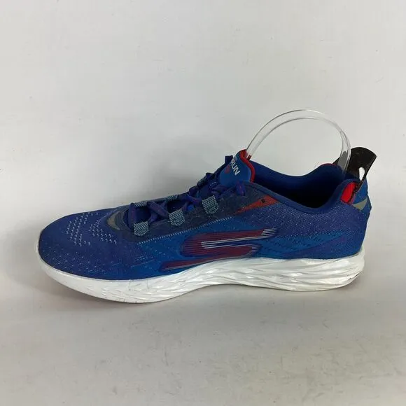Skechers Go Run 5 Boston Sneaker Mens 11.5 Blue Lace Up Quick-Fit Athletic Shoes