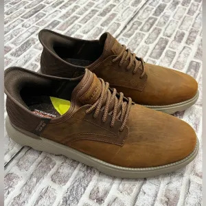 Skechers Mens Slip ins Garza Gervin Trainers Hands Free Leather Sneakers 14