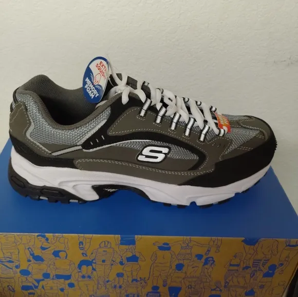 Skechers Sport Men's Black and Gray Athletic Shoes