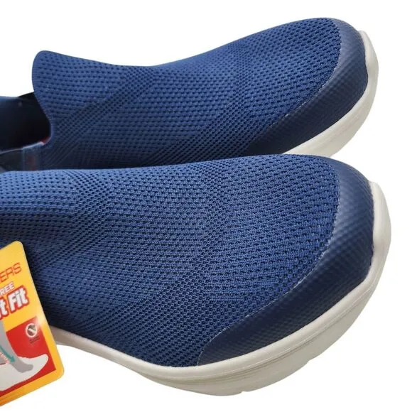 Skechers Swift Fit Slip On NWT Mens Blue Comfort Shoes‎ Size 11