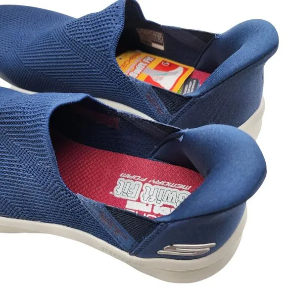 Skechers Swift Fit Slip On NWT Mens Blue Comfort Shoes‎ Size 11