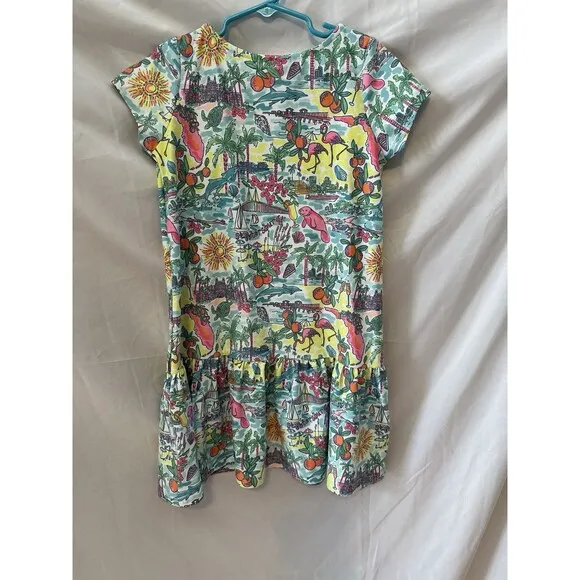 Smith &amp; Quinn Short Sleeve Limited Edition Dress, St Pete Fl Tropical Pattern