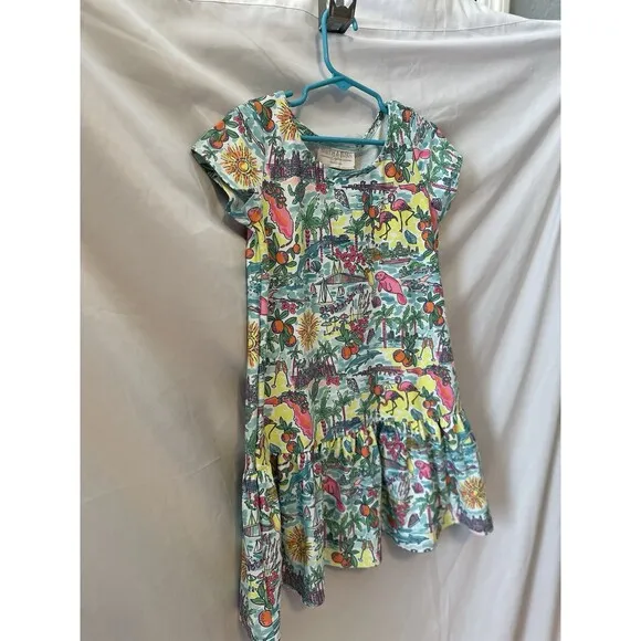 Smith &amp; Quinn Short Sleeve Limited Edition Dress, St Pete Fl Tropical Pattern