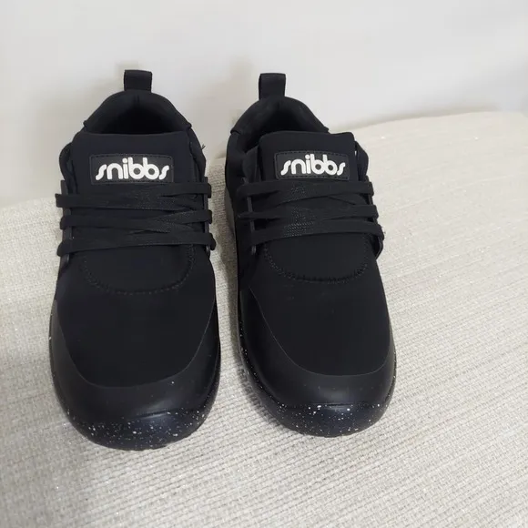 SNIBBS Women's Spacecloud Sneakers Non Slip Work Shoes Size 9.5 Black