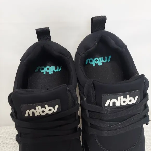 SNIBBS Women's Spacecloud Sneakers Non Slip Work Shoes Size 9.5 Black