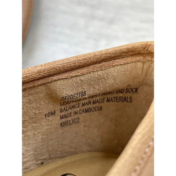 Sofft Napoli SF0052788 Women 10M Brown Leather Slip-On Heel Comfort Loafer Shoes
