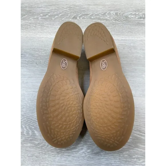 Sofft Napoli SF0052788 Women 10M Brown Leather Slip-On Heel Comfort Loafer Shoes
