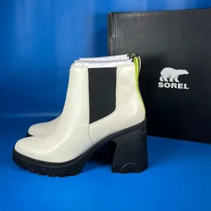 Sorel Brex Heel Chelsea Boot - Chalk/Black - Waterproof - 11 New in Box