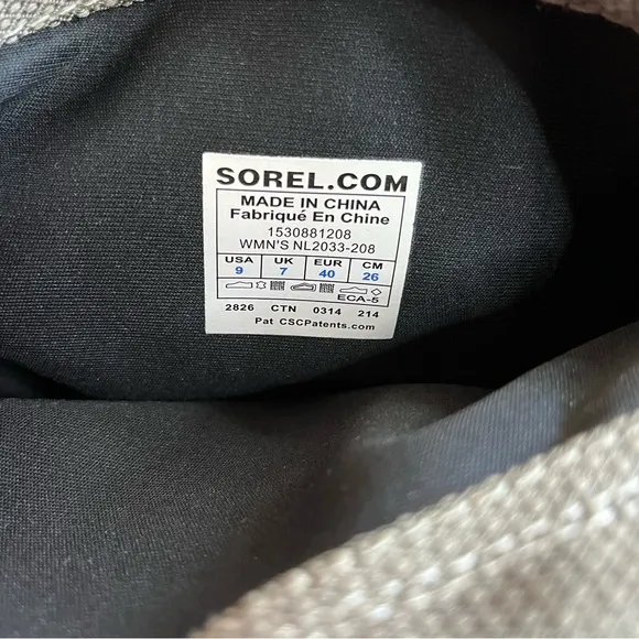 SOREL Conquest Carly Womens Sz 9 Tall Boots NL2033-208 Light Brown/British Brown