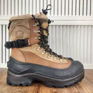 Sorel Conquest Men's 10 Brown Waterproof 400g Insulated Winter Boots NM1049-265