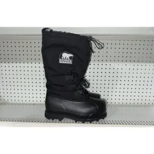 Sorel Glacier Womens WP Felt Lined Insulated Winter Snow Boots Size 8 Black