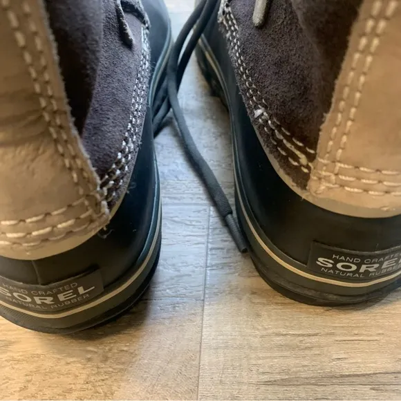 Sorel Joan of Arctic Tall Mid Calf Suede Fur Trim Waterproof Lace Boots