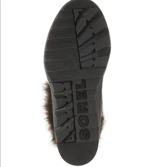 SOREL JOAN of Arctic Next Faux Fur Waterproof Snow Boot, Black, Size 10, NWT