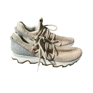 Sorel‎ Kinetic Lace Up Sneaker Tennis Shoes in Natural Tan/Blush Size 9