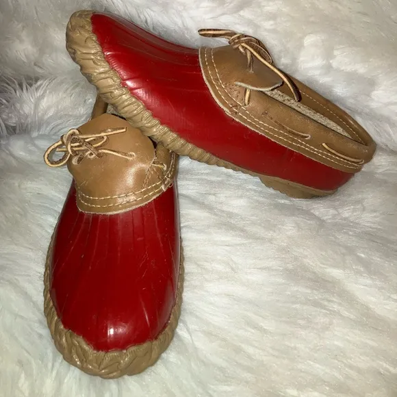 Sorel Low Duck Boots Women’s Red Chinook Waterproof Winter Snow Shoes