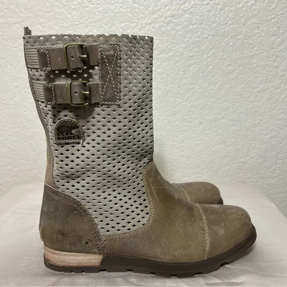 Sorel NL2167-977 Women’s Major Pull On Boots Combat Military Style Boot Size 8.5