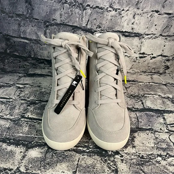 Sorel Out N About Dove Quarry Waterproof Wedges Boots Bootie Sneakers Shoes 7.5