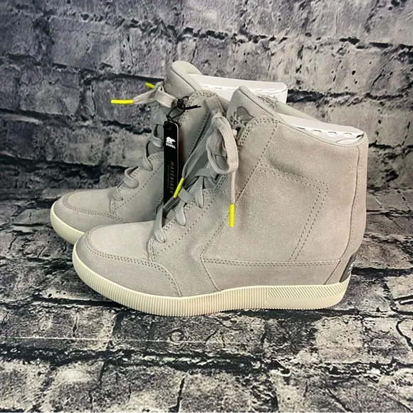 Sorel Out N About Dove Quarry Waterproof Wedges Boots Bootie Sneakers Shoes 8.5